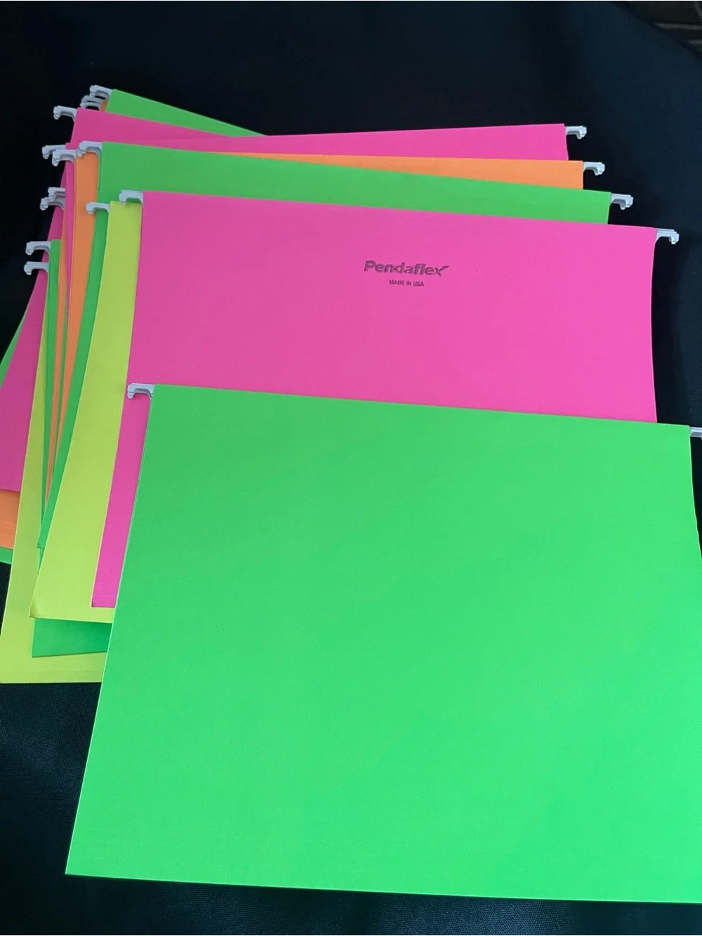 Neon Letter size Hanging File Folders - fluorescent 14 new